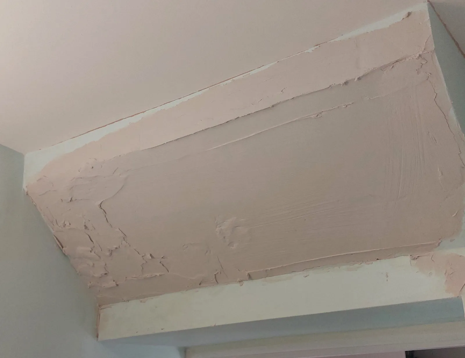 Wall during plaster repair