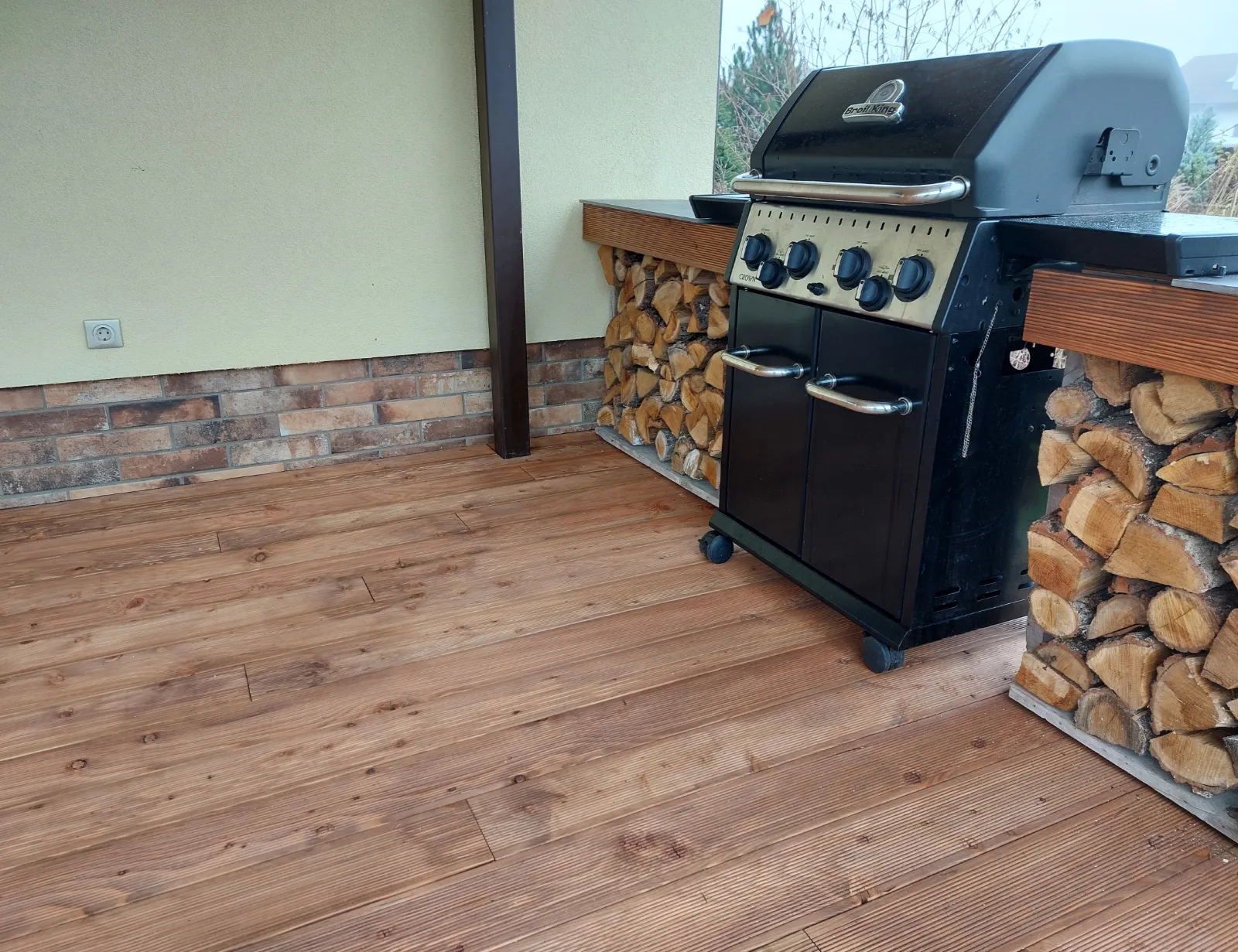 Completed outdoor decking