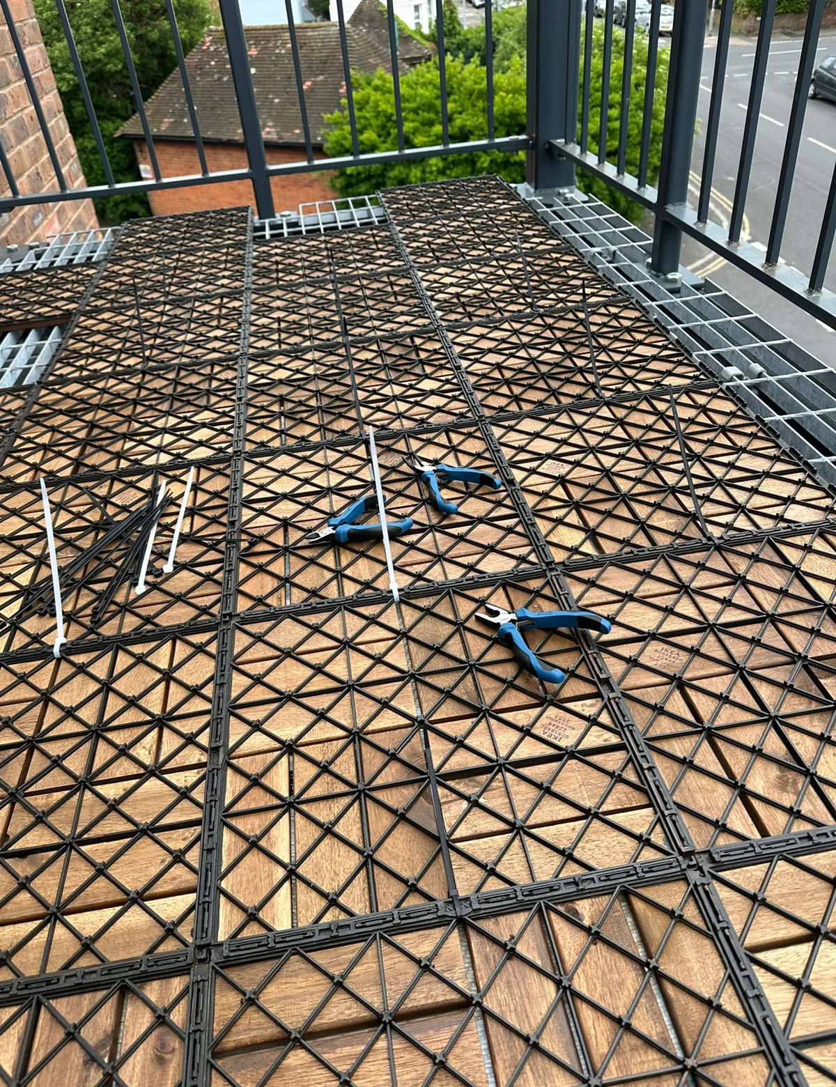 Veranda before decking tiles were fitted