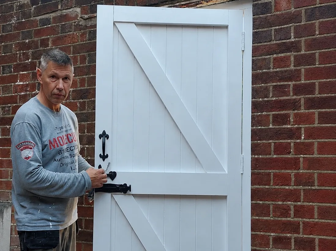 Completed replacement garden gate