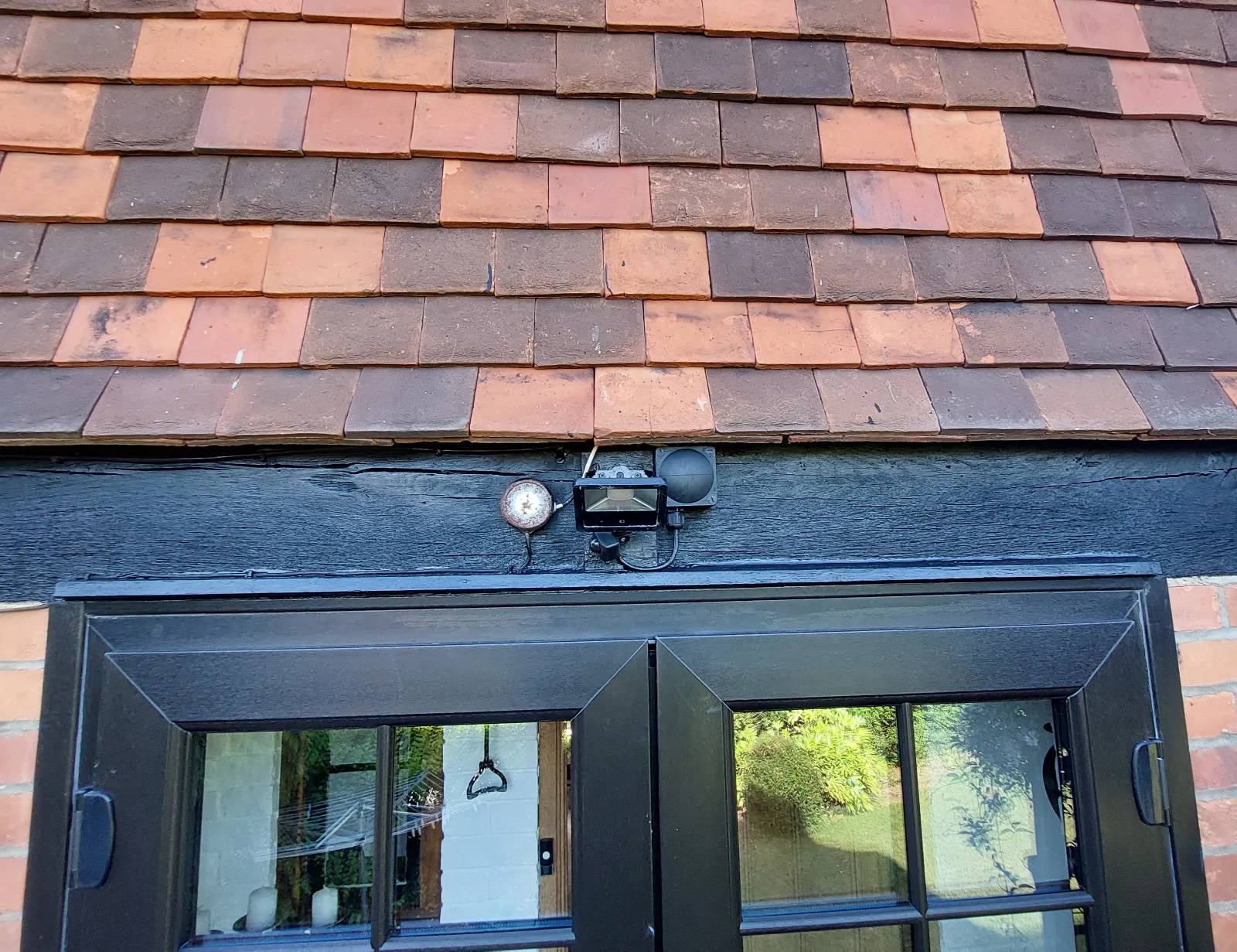 Exterior timber lintel