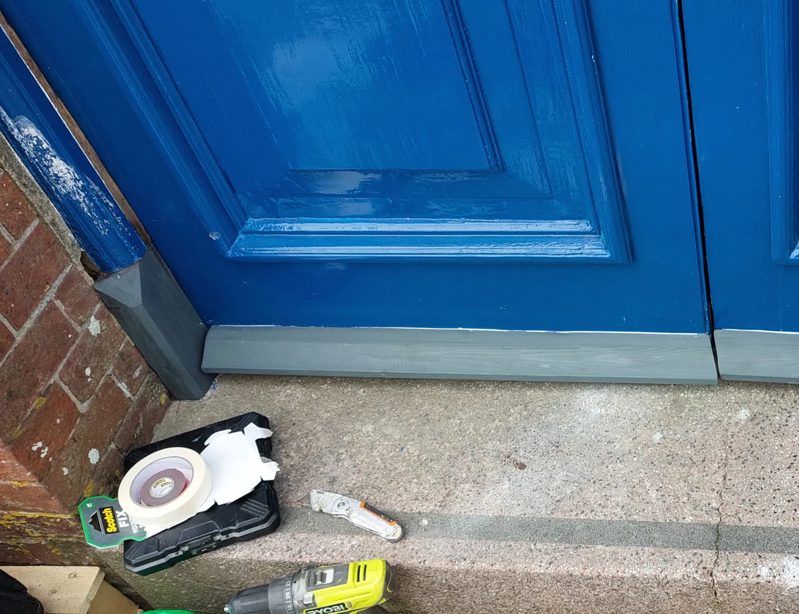 New timber sections and weather bars fitted to Victorian entrance